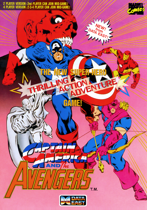 Captain America and The Avengers (UK Rev 1.4) MAME2003Plus Game Cover